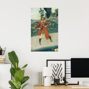 Vintag Piraten, Captain Keitt von Howard Pyle Poster