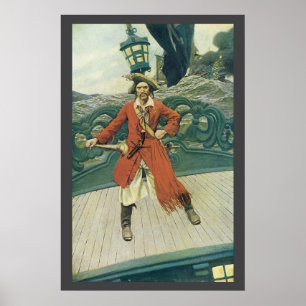 Vintag Piraten, Captain Keitt von Howard Pyle Poster