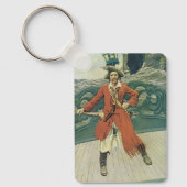 Vintag Piraten, Captain Keitt von Howard Pyle Schlüsselanhänger (Vorderseite)