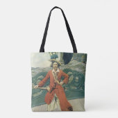 Vintag Piraten, Captain Keitt von Howard Pyle Tasche (Rückseite)