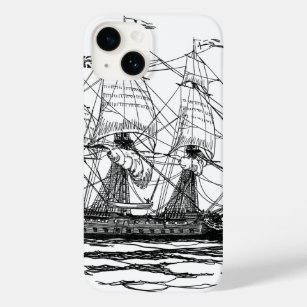 Vintag Pirates Galleon, Sketch eines 74-Gun-Schiff Case-Mate iPhone Hülle