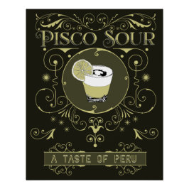 Vintag Pisco Sour Poster