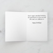 Vintag Pity Party Geburtstagkarte Karte (Innenseite)