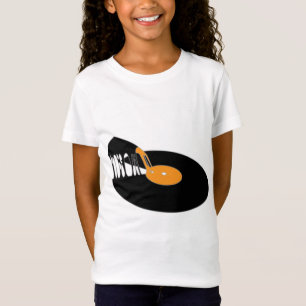 Vintag Pizza Vinyl Alte Schule Vinyl Record Pizza T-Shirt