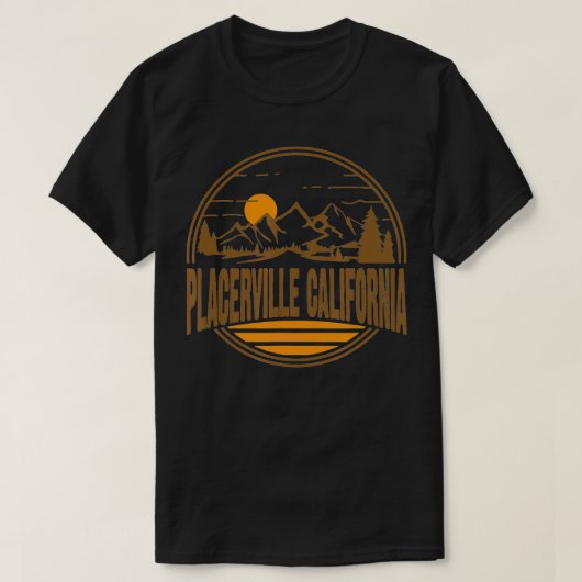 Vintag Placerville California Staat Gift T-Shirt (Design vorne)