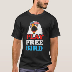 Vintag Play Free Bird Bald Adler American Patriot T-Shirt