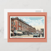 Vintag Pleasant Street Claremont NH Postkarte (Vorne/Hinten)