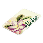 Vintag Plumeria Aloha Magnet (Linke Seite)