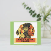 Vintag Pocatello Idaho Postkarte (Stehend Vorderseite)