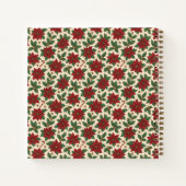 Vintag Poinsettia Holiday Notizblock (Rückseite)