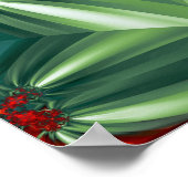 Vintag Poinsettia Poster (Ecke)