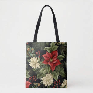 Vintag Poinsettia Weihnachten Tasche
