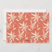 Vintag Poinsettias Elfenbeinküste Weihnachtsfest F Feiertagskarte (Rückseite)