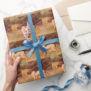 Vintag Pointer Hunting Hunde Sportsman-Geschenk Geschenkpapier