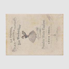 Vintag Polka Dancer Seidenpapier