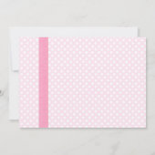 Vintag Polka Dot Bridal Dusche Einladungen (Rückseite)