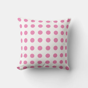 Vintag Polka Dots Pink White Color Retro Classic Kissen