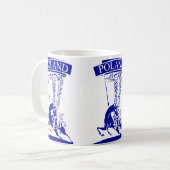 Vintag Polnisch Winged Hussar Kaffeetasse (Vorderseite Links)