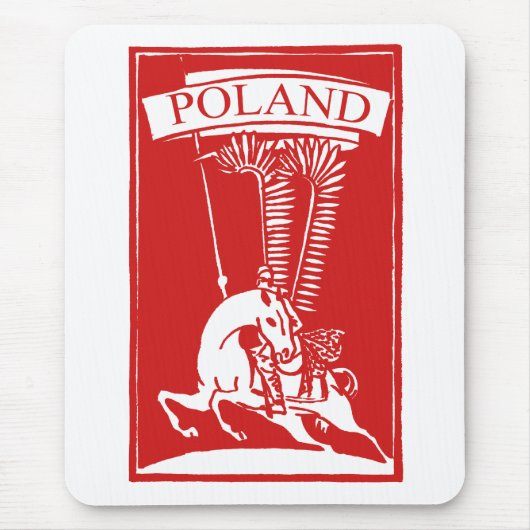 Vintag Polnisch Winged Hussar Mousepad (Vorne)