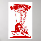Vintag Polnisch Winged Hussar Poster (Vorne)