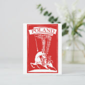 Vintag Polnisch Winged Hussar Postkarte (Stehend Vorderseite)