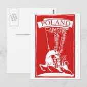 Vintag Polnisch Winged Hussar Postkarte (Vorne/Hinten)