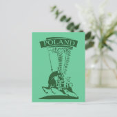 Vintag Polnisch Winged Hussar Postkarte (Stehend Vorderseite)