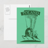Vintag Polnisch Winged Hussar Postkarte (Vorne/Hinten)