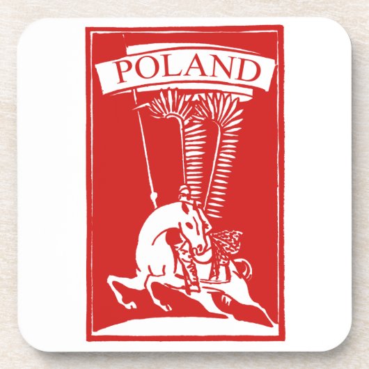 Vintag Polnisch Winged Hussar Untersetzer (Vorderseite)