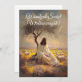 Vintag Polnischer Ostern Wesolego Alleluja Einladung (Vorne/Hinten)