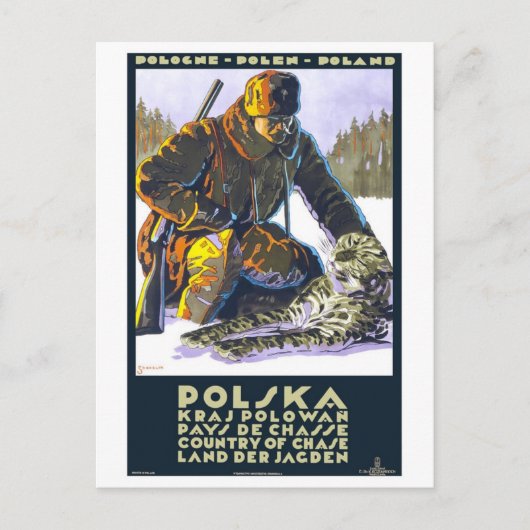 Vintag Polska Polen Postkarte (Vorderseite)