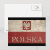 Vintag Polska Postkarte (Vorne/Hinten)