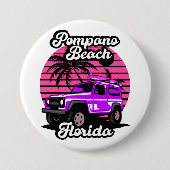 Vintag Pompano Beach Florida Button (Vorderseite)