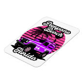 Vintag Pompano Beach Florida Magnet (Linke Seite)
