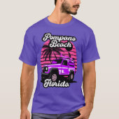 Vintag Pompano Beach Florida T-Shirt (Vorderseite)