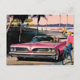 Vintag Pontiac Ad Postcard Postkarte