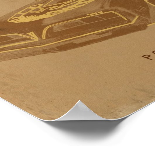 Vintag Pontiac Poster (Ecke)