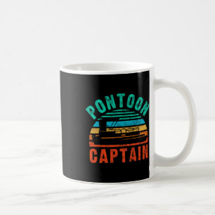 Vintag Pontoon Captain Boat Owner Bootbesitzer Kaffeetasse