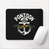 Vintag Pontoon Captain Funny Pontoon Boat Mousepad (Mit Mouse)