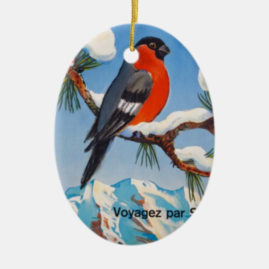 Vintag Pontresina Vacation Schweiz Tourismus Keramikornament (Vorne)