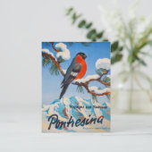 Vintag Pontresina Vacation Schweiz Tourismus Postkarte (Stehend Vorderseite)