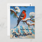 Vintag Pontresina Vacation Schweiz Tourismus Postkarte (Vorne/Hinten)