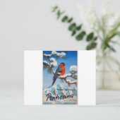 Vintag Pontresina Vacation Schweiz Tourismus Postkarte (Stehend Vorderseite)