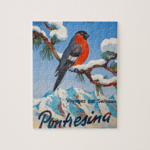 Vintag Pontresina Vacation Schweiz Tourismus Puzzle