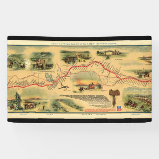 Vintag Pony Express Banner