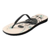 Vintag Poodle Flip Flops Badesandalen (Schrägansicht)