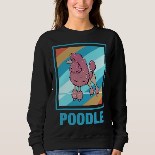 Vintag Poodle Sweatshirt (Vorderseite)