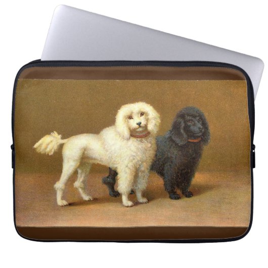 Vintag Poodles Electronics Bag Laptopschutzhülle (Vorderseite)