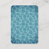 Vintag Pool Party Geburtstag Handout Tickets (Rückseite)