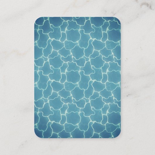 Vintag Pool Party Geburtstag Handout Tickets (Rückseite)